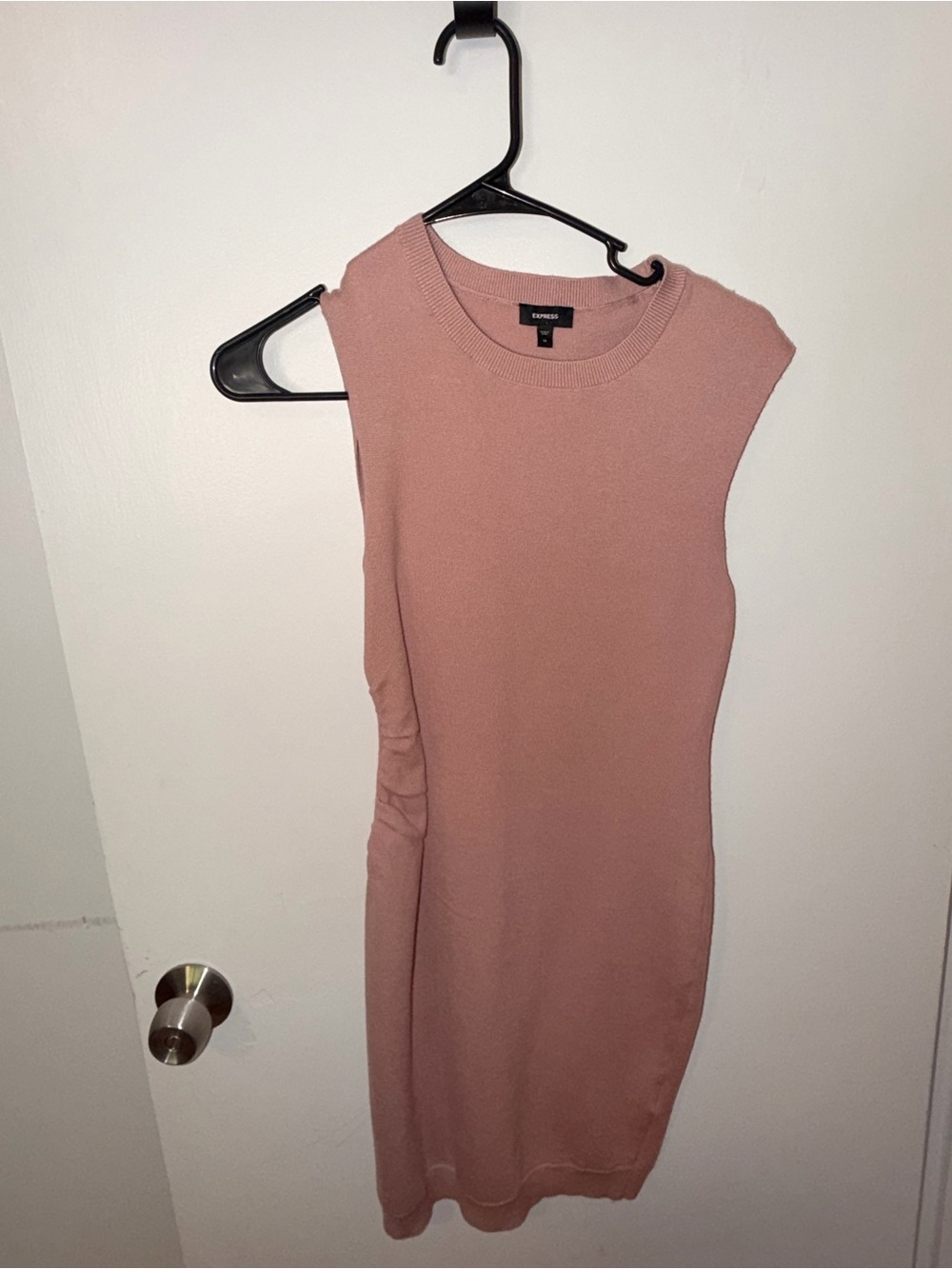 Crew neck pink sweater
